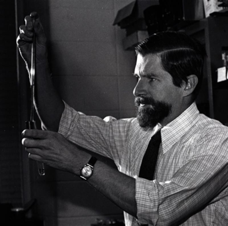 Prof. Sheppard in his laboratory. Photo courtesy of University Archives.